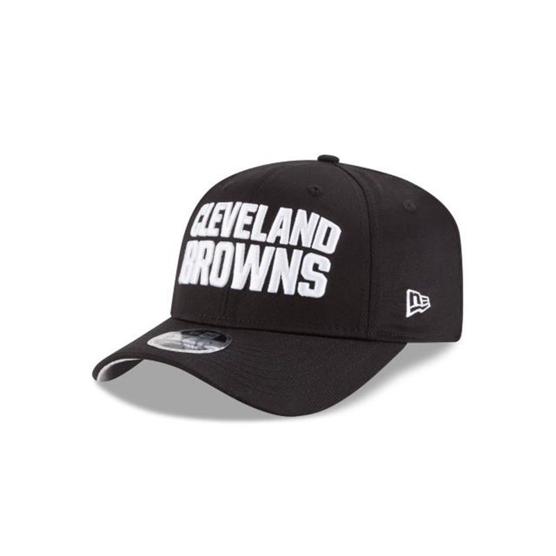 NFL Cleveland Browns Stretch Snap 9Fifty Snapback (YTH5653) - Black New Era Caps